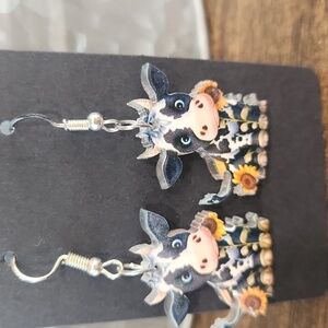 Adorable Cow Earrings